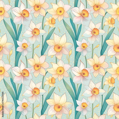 Daisy Seamless pattern