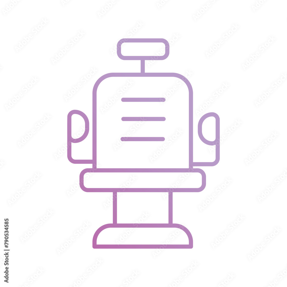 barber chair icon with white background vector stock illustration barber chair icon with white background vector stock illustration