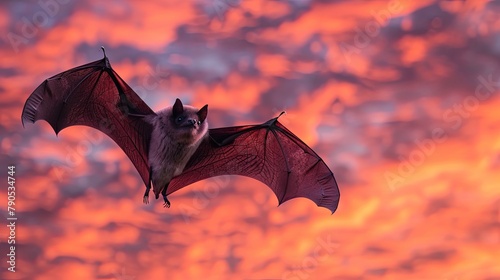 banner background International Bat Appreciation Day theme, and wide copy space, for banner, UHD image
