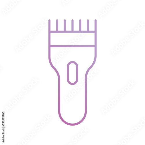 electric shaver icon with white background vector stock illustration