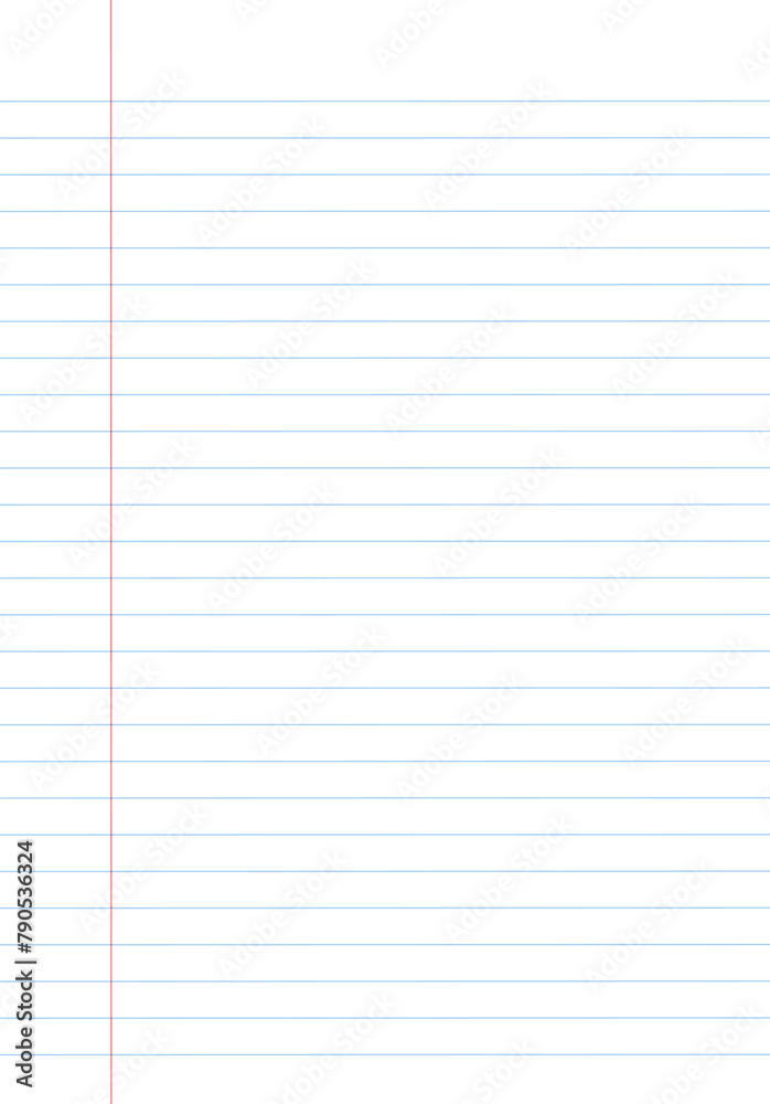 Lined notebook paper for background Lined notebook paper for background