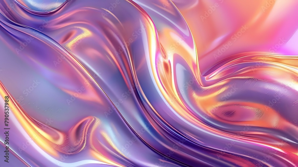 Obraz premium Futuristic Design: Fluid Forms and Colors