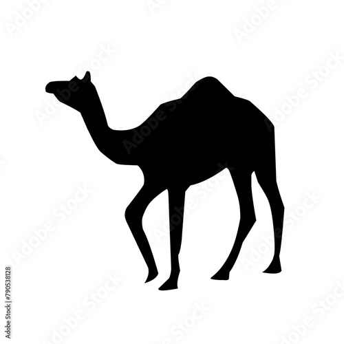 Collection of camels silhouettes set vector illustration