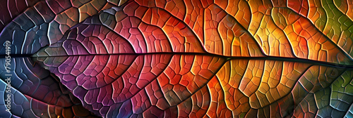A rainbow leaf wallpaper with a rainbow background