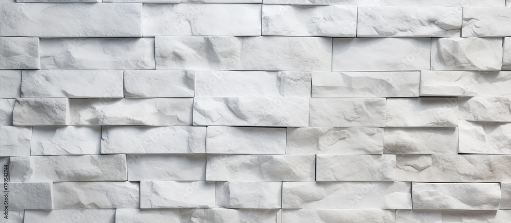 Obraz premium White marble pattern wallpaper