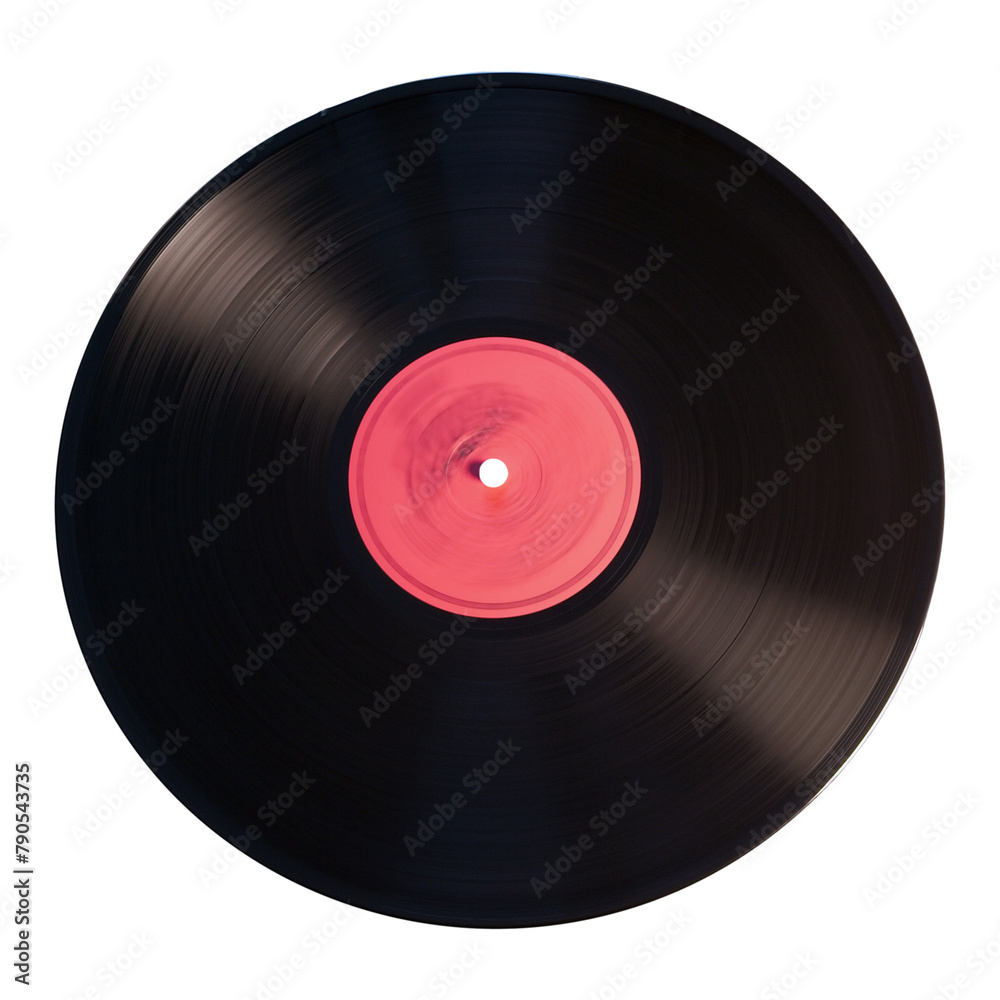 Old vinyl record isolated on white background, png. Old vinyl record isolated on white background, png.