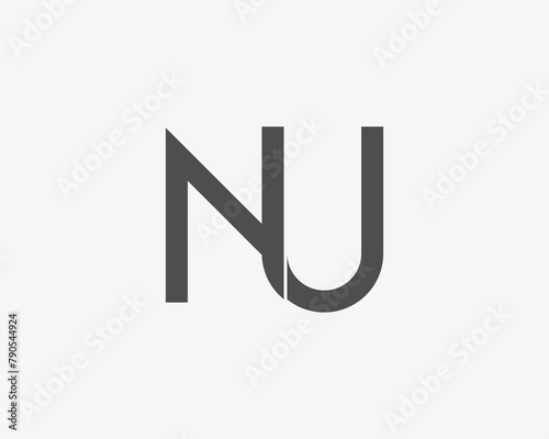 letter NU logo