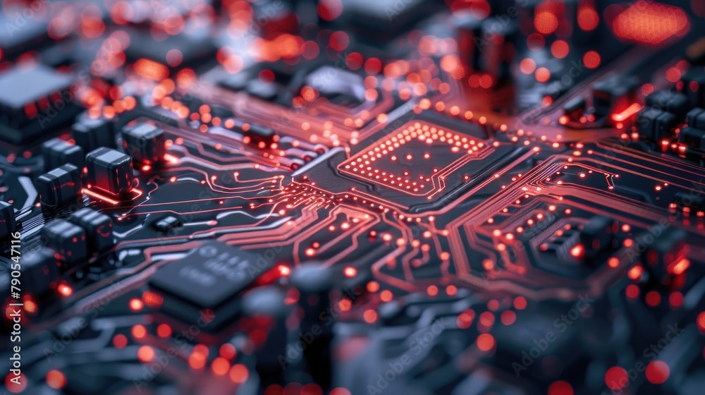 Fototapeta premium Background of a circuit board