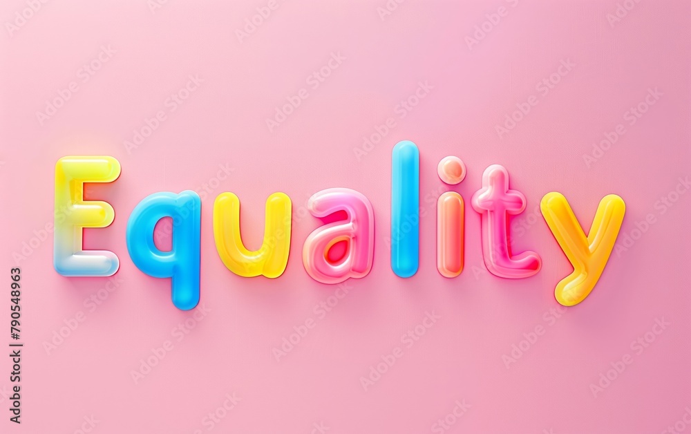 The Word 'Equality' Written Over a Pink Background - Social Justice, Gender Equality, Feminist Movement - Nonprofits, Educational Institutions