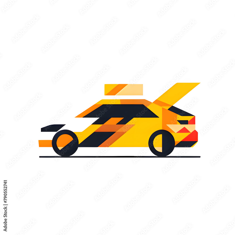 taxi car. Generative AI