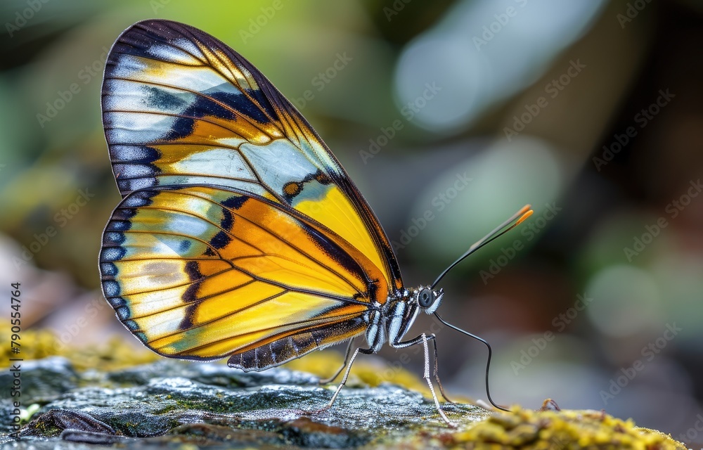 Obraz premium Vibrant Butterfly on Moss