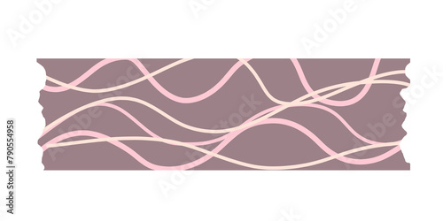 underwear isolated on white washi tape pink color motif abstract 