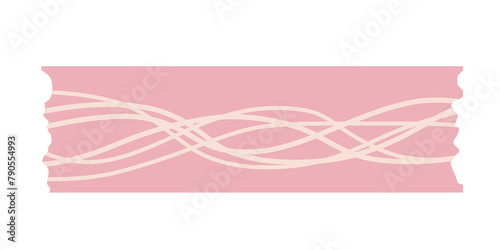 pink background with hearts washi tape
