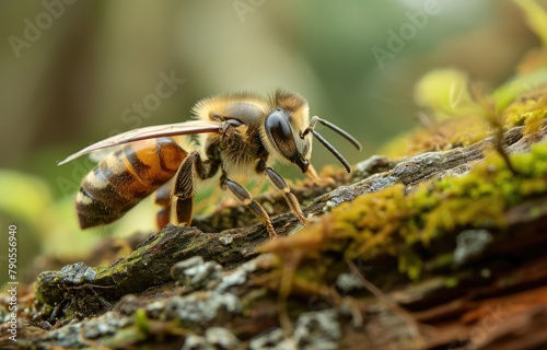 Macro Bee Portrait