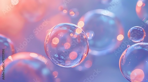 Soothing Bliss: Translucent Orbs Evoking a Sense of Calm