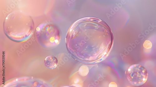 Soothing Aesthetic: Translucent Orbs and Gentle Light