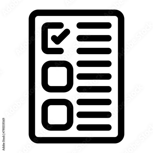 Goal document checklist icon