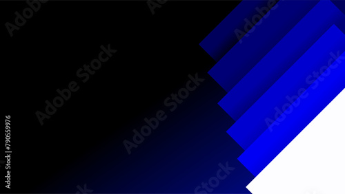 Blue squares stack over black background with faint blue glow