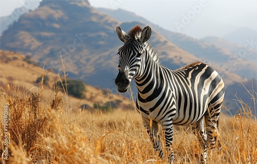 Zebra in Golden Hour