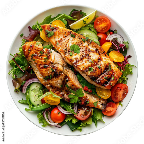 Tasty  And Yummy  Grilled Tilapia Isolated On White Background