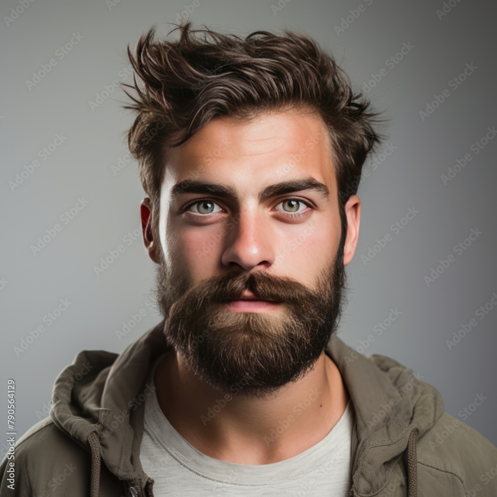 Stylish Bearded Young Man
