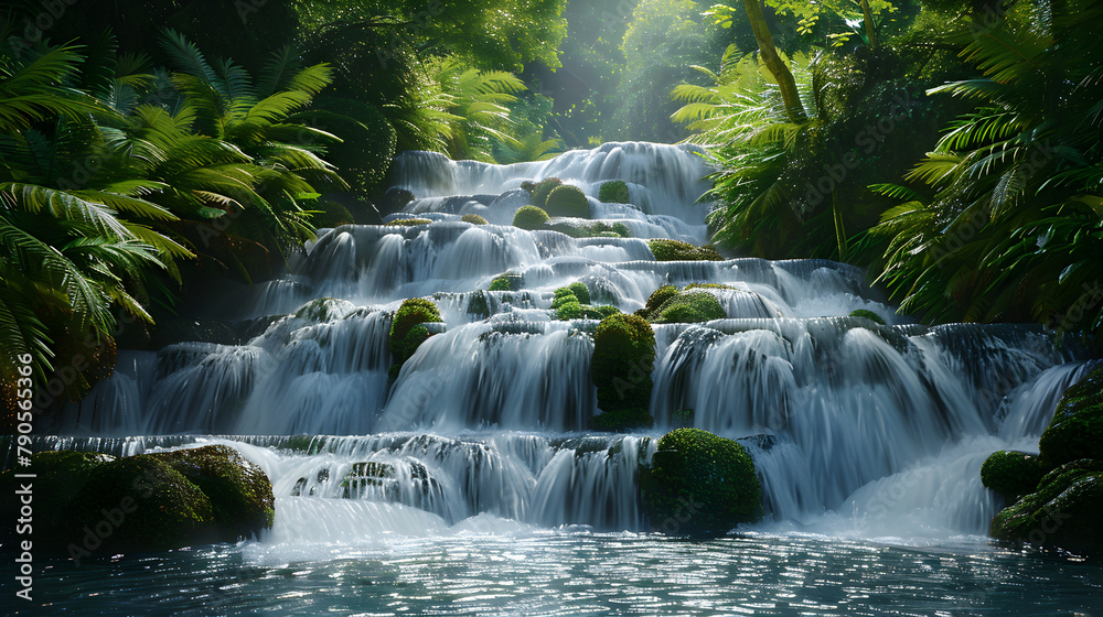 Obraz premium Tree stream in the mountains