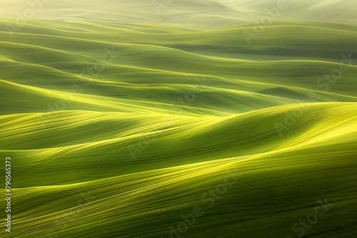 green rolling hills landscape wallpaper, fresh grass banner