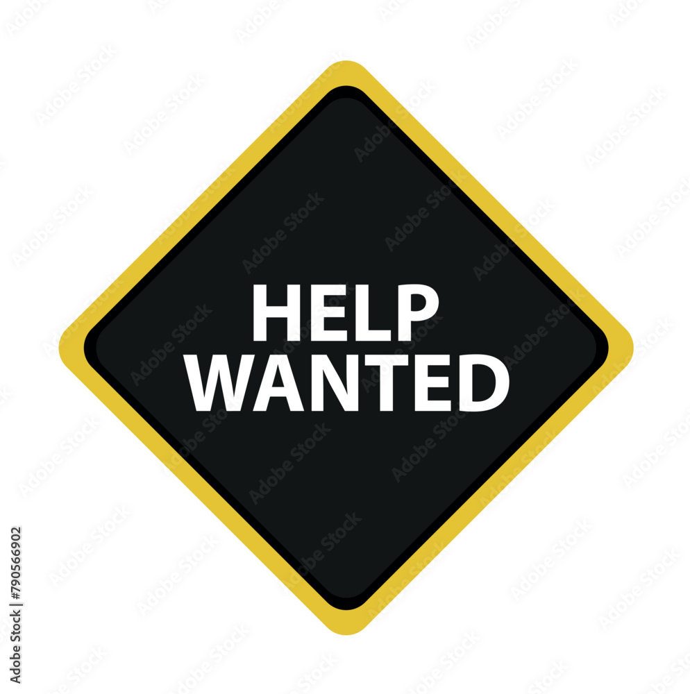 help wanted sign on white background help wanted sign on white background