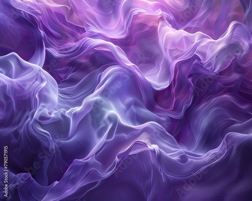 Bright fluid motion in violet hues