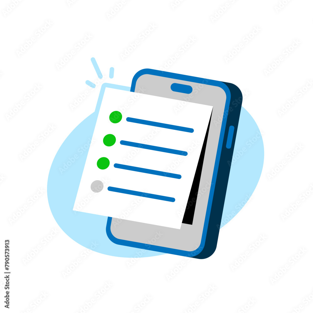 to do list on smartphone, reminder notes mobile app concept illustration flat design. simple modern graphic element for landing page ui, infographic, icon to do list on smartphone, reminder notes mobile app concept illustration flat design. simple modern graphic element for landing page ui, infographic, icon