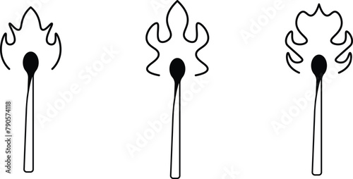 Matchbox clipart. Black matchbox illustration. Fire box. Fire. Clipart. Matchbox clipart Hand Drawn Doodle Vector Illustration