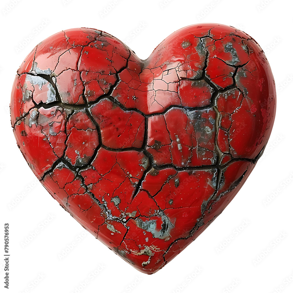 A red heart on isolated transparent background A red heart on isolated transparent background