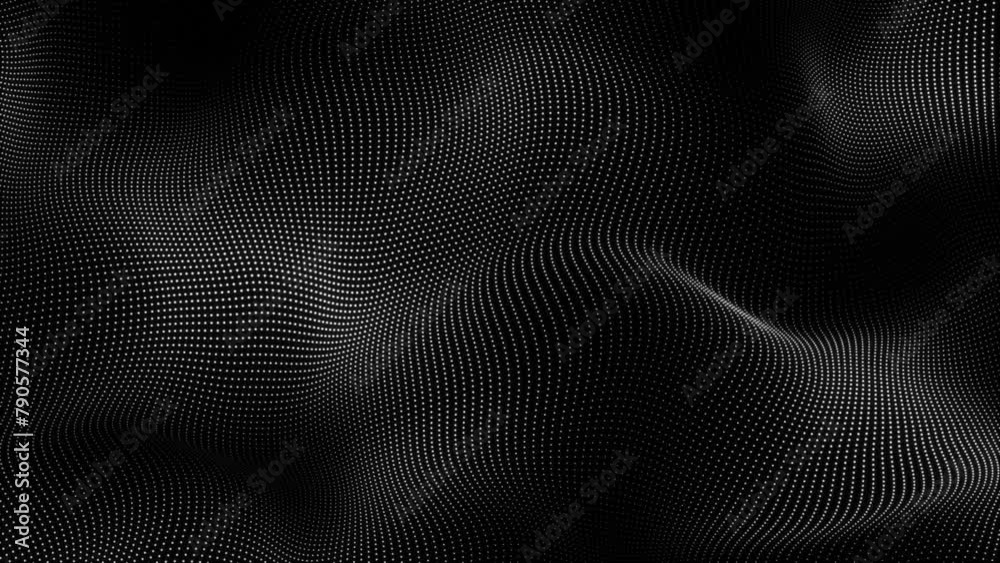 abstract white dot wave technology background with blue light digital effect. Digital dynamic wave of particles. Abstract technology has a grunge background. Big data visualization abstract white dot wave technology background with blue light digital effect. Digital dynamic wave of particles. Abstract technology has a grunge background. Big data visualization