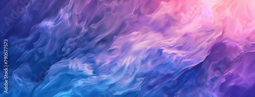 Surface Smoke abstract , Multicolored waves violet-blue gradient, Vivid Violet-Blue Gradient , violet-blue blurred background, illustration multicolored violet-blue gradient trendy abstract, Ai © FH Multimedia