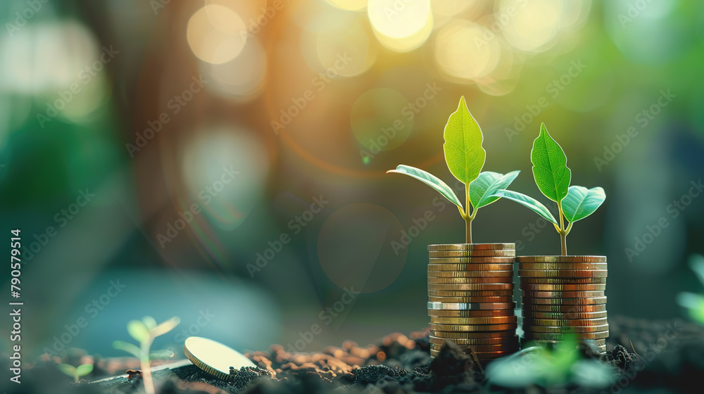 A symbolic image of economic growth. A symbolic image of economic growth.