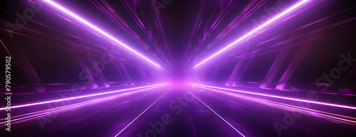 Purple light beams