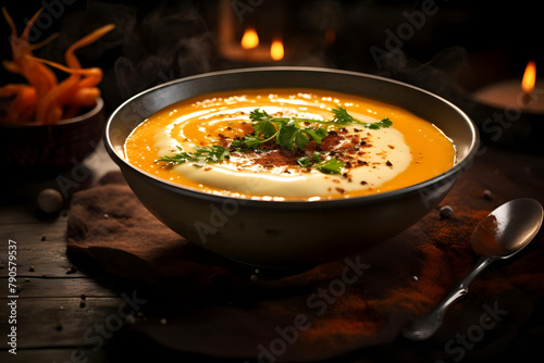 Carrot Soup, Creamy, flavorful soup made from fresh carrots