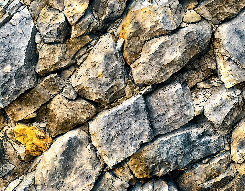texture of mountain stones close-up