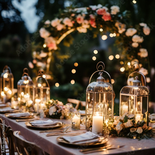 christmas table set