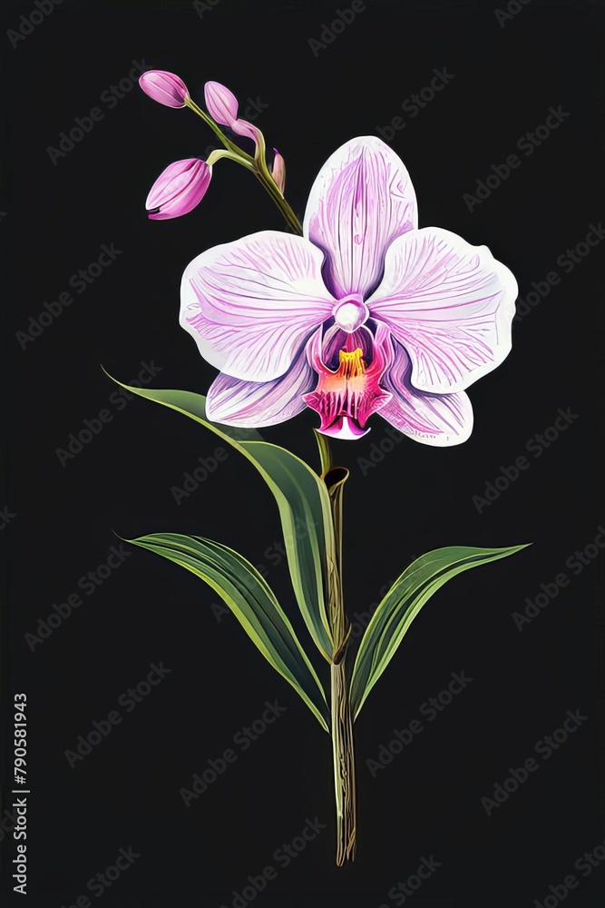 Orchid, pink phalaenopsis close-up isolated on white background Orchid, pink phalaenopsis close-up isolated on white background