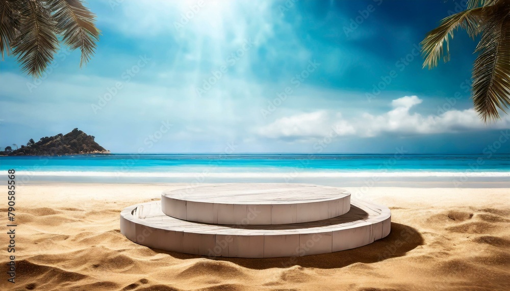Coastal Podium Showcase: Product Presentation on the Beach Coastal Podium Showcase: Product Presentation on the Beach