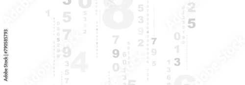 black and white background with numbers	