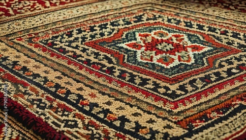 Crimson Charms: Original Persian Carpet Design