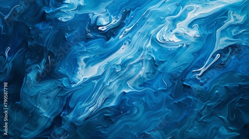 Blue paint background for graphics use. © Rashid