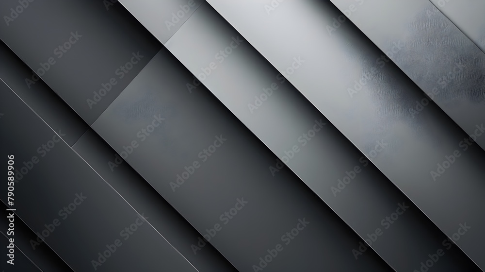 Sleek Metallic Gradient Background with Shifting Silver to Graphite Tones Ideal for High-Tech Themes and Conceptual Designs