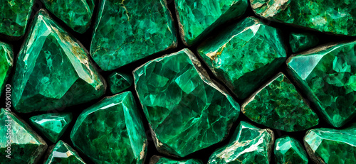 Emerald Stone background texture. Abstract malachite Background