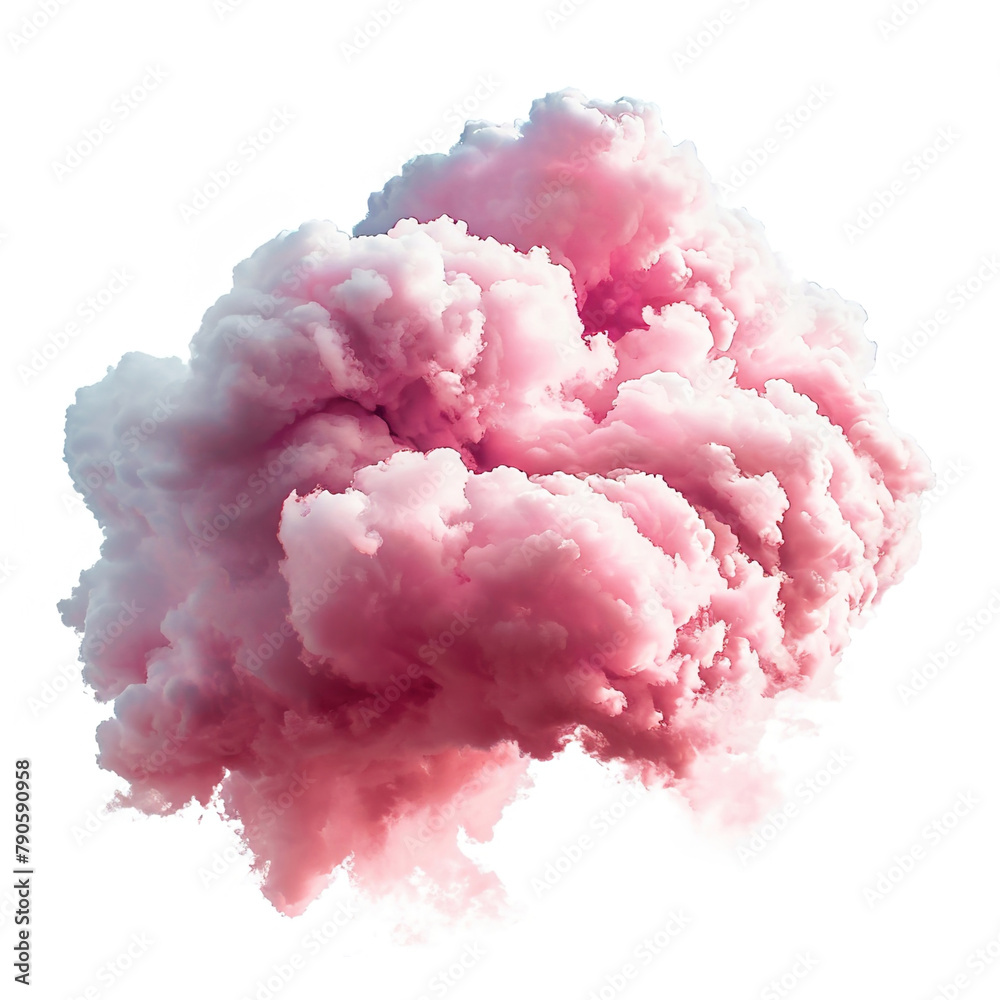 Pink cloud isolated on white background. Design element. Pink cloud isolated on white background. Design element.