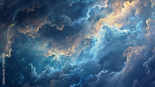 Analytic Atmospheres reveal Cloudy Abstract Skies predicting insights. photo