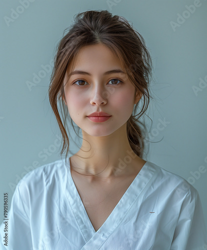 Portrait of a young female nurse or doctor