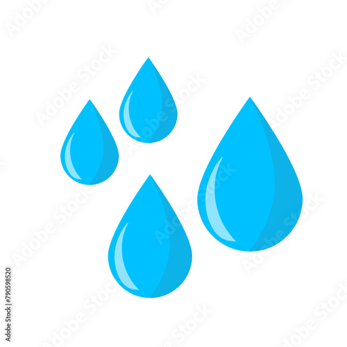 Blue water vector